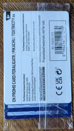 Pokemon TCG - Feraligator Pikachu Toxtricity Illustration Contest Sealed Promos - Image 2