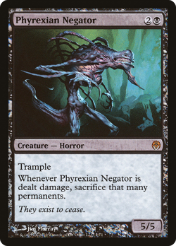 Phyrexian Negator #1 (Foil) (MP) Phyrexia vs the Coalition DDE Magic MTG - Image 1