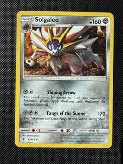 Pokemon TCG Solgaleo Sun & Moon: Guardians Rising 87/145 Cracked Ice Holo Holo - Image 1