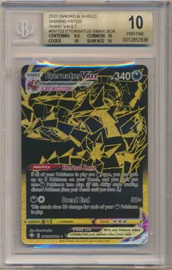 BGS 10 Pokemon Shining Fates Shiny Vault Eternatus VMax SV122/SV122 PRISTINE!! - Image 1