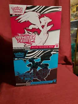 Pokemon Black Bolt and White Flare Elite Trainer Box ETB Set of 2 - Image 1