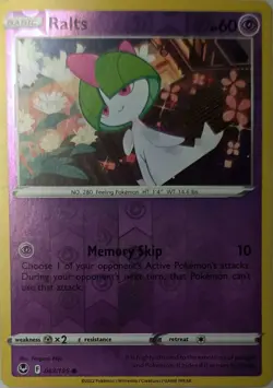 Ralts 067/195 C Silver Tempest Pokemon Reverse Holo LP - Image 2