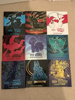Pokemon TCG Player's Guide Booklet X9 lost origin. Sword and shield scarlet mega - Image 1
