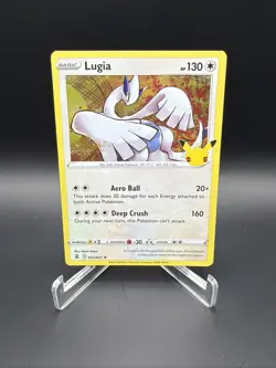 Lugia 22/25 Pokemon TCG 2021 25th Anniversary Celebrations Holo Rare NM - Image 1