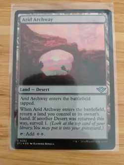 MTG Arid Archway (FOIL) 0252 Outlaws of Thunder Junction M/NM Free UK P&P - Image 1
