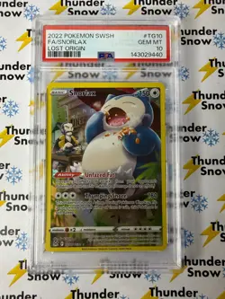 Snorlax #TG10 Lost Origin 2022 Pokemon PSA 10 - Image 1