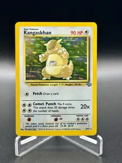 Pokemon TCG Kangaskhan Jungle 5/64 Unlimited Holo Rare Moderately Played Vintage - Image 1
