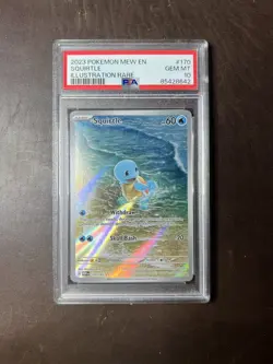 2023 Pokemon Mew EN-151 Squirtle 170/165 - PSA 10 - Image 1