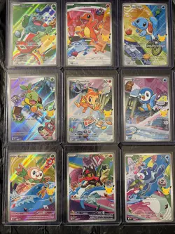 Pokemon First Partner's Illustration Collection Series 1 FULL SET (9) TCG NM - Image 1