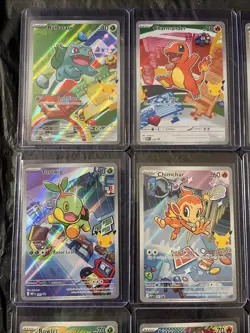 Pokemon First Partner's Illustration Collection Series 1 FULL SET (9) TCG NM - Image 2