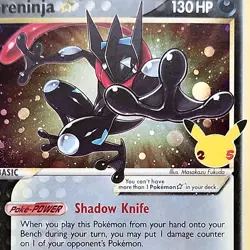 Greninja Star 25th Anniversary SWSH144 Pokemon Celebrations TCG Promo Card NM - Image 2