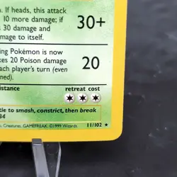 Nidoking Holo Rare 11/102 Base Set Pokemon Card WOTC 1999 Unlimited LP/NM ✨ - Image 5