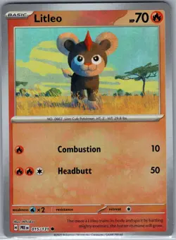 Litleo (Master Ball) 015/131 SV: Prismatic Evolutions - Pokemon Card - NM - Image 1