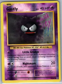 Gastly 47/108 Reverse Holo XY - Evolutions - Pokemon Card - NM - Image 1