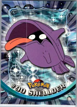 1999 Topps Pokemon TV Animation Series 1 - Shellder #90 Trading Card - Image 1