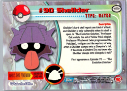 1999 Topps Pokemon TV Animation Series 1 - Shellder #90 Trading Card - Image 2