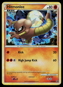 Hitmonlee HGSS25 Promo Cracked Ice Holo Rare Pokemon Trading Card Game LP - Image 1