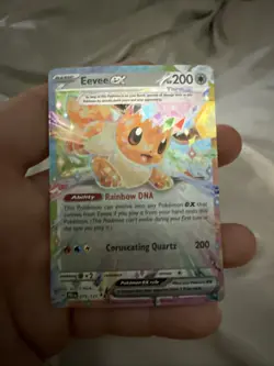 Pokemon Card Eevee Ex 075/131 Prismatic Evolutions Double Rare Near Mint - Image 1
