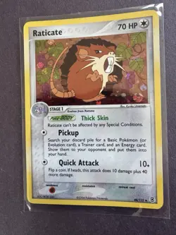 Pokemon TCG English Card ex Fire Red Leaf Green Raticate 48/112 Reverse Holo - Image 1