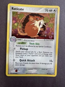 Pokemon TCG English Card ex Fire Red Leaf Green Raticate 48/112 Reverse Holo - Image 2