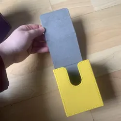 Mimikyu Yellow Faux Leather Deck Box Pokemon Magnetic Clasp Tcg Card Game Cards - Image 5