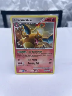 Pokemon TCG Arceus 2009 Charizard LV. 60 Holo Rare Card 1/99 Swirl - Image 1