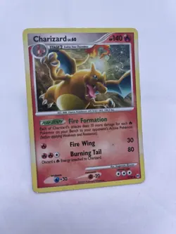 Pokemon TCG Arceus 2009 Charizard LV. 60 Holo Rare Card 1/99 Swirl - Image 3
