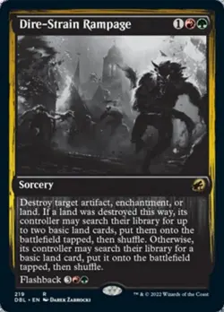 Dire-Strain Rampage -Foil Light Play MTG Innistrad: Double Feature - Image 1