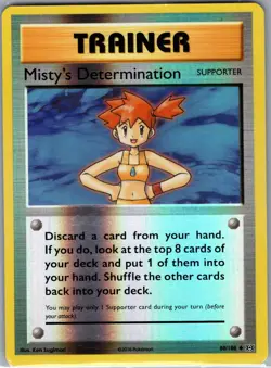 Misty's Determination Reverse Holo 80/108 XY - Evolutions - Pokemon Card - NM - Image 1