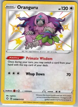 Oranguru SV098/SV122 Shining Fates: Shiny Vault - Pokemon Card - NM - Image 1