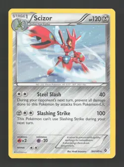 Scizor 94/149 Cosmos Holo Rare Boundaries Crossed Pokemon Near Mint - Image 1