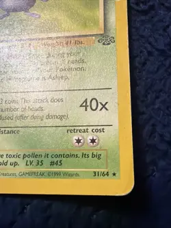 Pokemon TCG Vileplume 31/64 Jungle Rare Non-Holo HP - Image 4