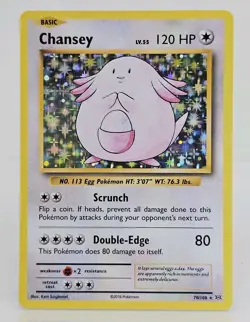 Pokemon TCG Chansey Holo Rare Basic 120 XY Evolutions 70/108 English MP-HP - Image 1