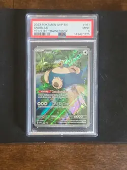 Pokemon TCG Snorlax #51 Promo Scarlet & Violet SVP51 PSA 9 - Image 1