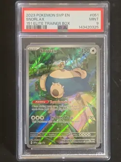 Pokemon TCG Snorlax #51 Promo Scarlet & Violet SVP51 PSA 9 - Image 2