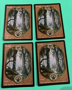 4x - Swamp - Unglued - x4 -MTG - Magic the Gathering - Image 1