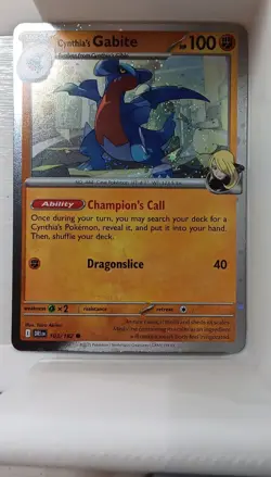 Cynthia's Gabite 103/182 Cosmos Holo 100 HP Miscellaneous Pokemon TCG - Image 1