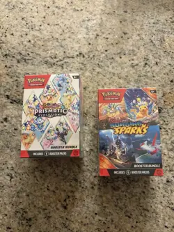 Pokemon TCG Prismatic Evolutions and Surging Sparks Booster Bundles - Image 1