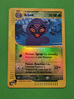 Pokemon TCG Arbok 035/165 Expedition Base Set Reverse Holo DMG - Image 1