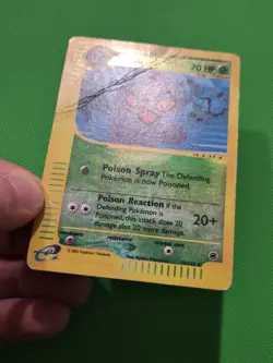 Pokemon TCG Arbok 035/165 Expedition Base Set Reverse Holo DMG - Image 2