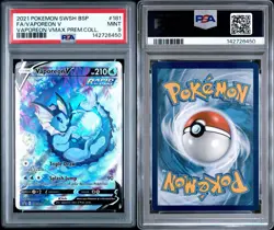 Pokemon Vaporeon V SWSH181 Sword & Shield Promo Full Art Holo PSA 9 - Image 1