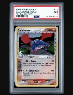 Salamence (Delta Species) 14/113 Delta Species Holo 2005 Pokemon EX PSA 7 NM - Image 1