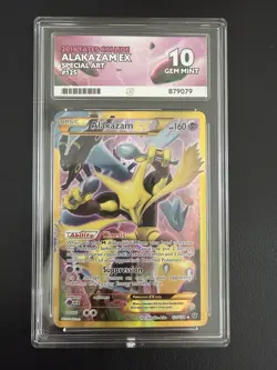 Pokemon Alakazam TCG EX XY Fates Collide 125/124 Full Art Secret Rare Ace 10 - Image 1