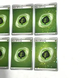 x6!Pokemon TCG Grass Energy Cosmo Holo Pokemon 151 Energies Playset - Image 2