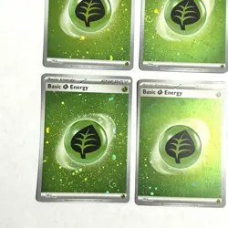x6!Pokemon TCG Grass Energy Cosmo Holo Pokemon 151 Energies Playset - Image 4