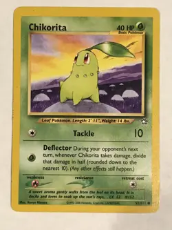 Chikorita 53/111 SP Neo Genesis Pokemon - Image 1