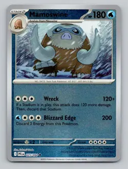 Reverse Holo Mamoswine 025/094 Uncommon Phantasmal Flames Pokemon - Image 1