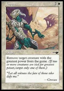 Topple -Foil Medium Play MTG Nemesis - Image 1