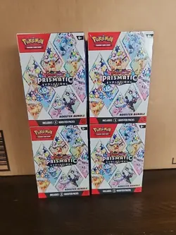 Pokemon TCG: S&V Prismatic Evolutions Booster Bundle (6pks) Factory Sealed x 4 - Image 1