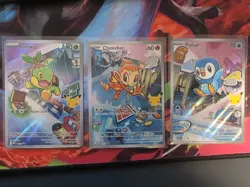 Pokemon TCG First Partner Illustration Collection Series 1 Gen 4 Sinnoh Starters - Image 1